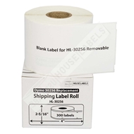 Picture of Dymo - 30256 Shipping Labels with Removable Adhesive (25 Rolls – Shipping Included)