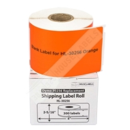 Picture of Dymo - 30256 ORANGE Shipping Labels (25 Rolls – Shipping Included)