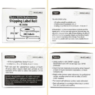 Picture of Dymo - 30256 GREEN Shipping Labels (34 Rolls – Best Value)