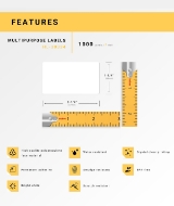 Picture of Dymo - 30334 Multipurpose Labels in Polypropylene