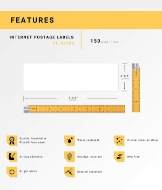 Picture of Dymo - 30384 2-Part Internet Postage Labels