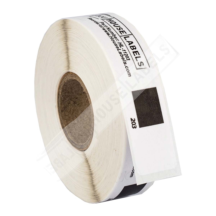 5 Rolls of DK-1203 BROTHER® Compatible Labels With 1 Reusable Cartridge 