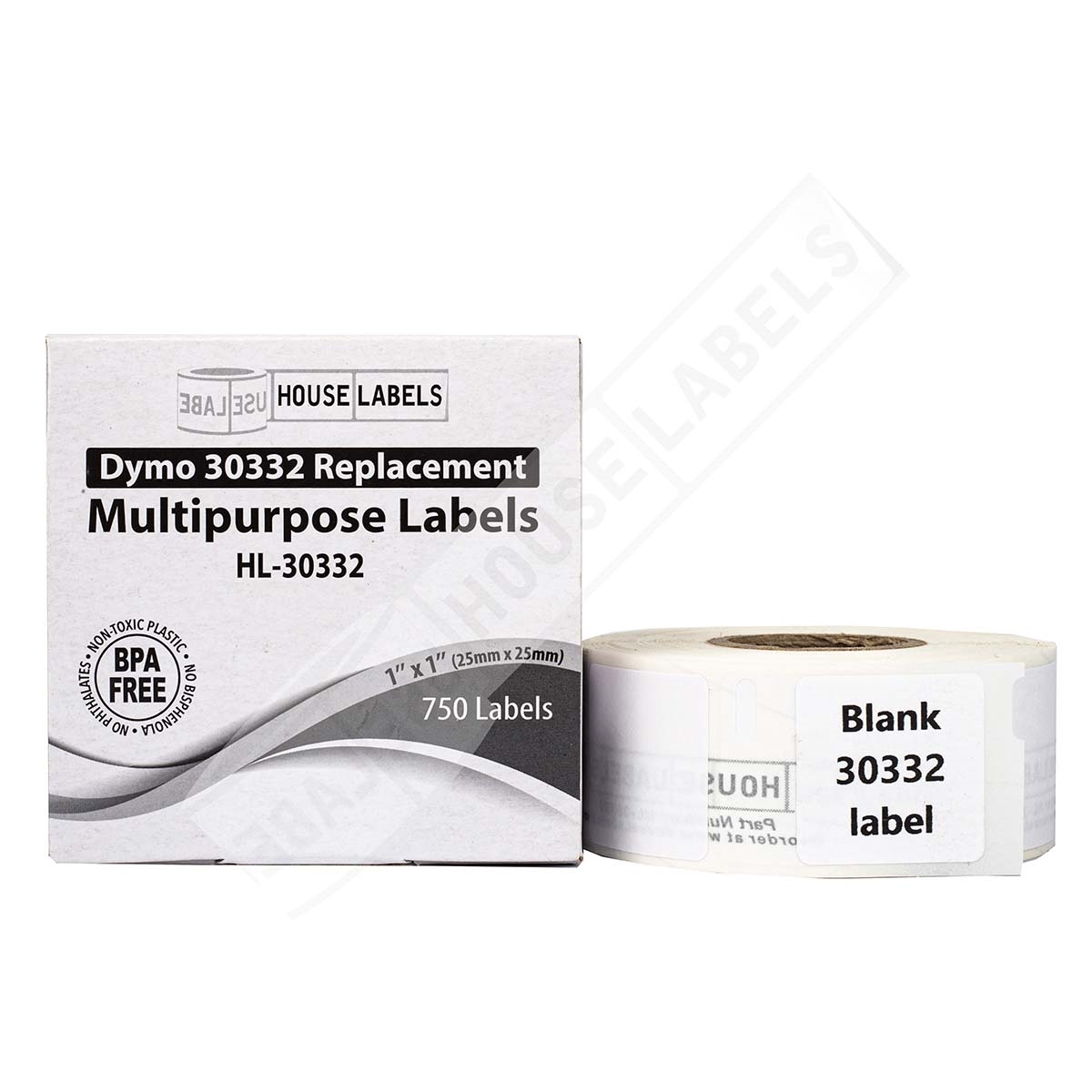 DYMO 30332 Labels Multipurpose Labels 1"x1"