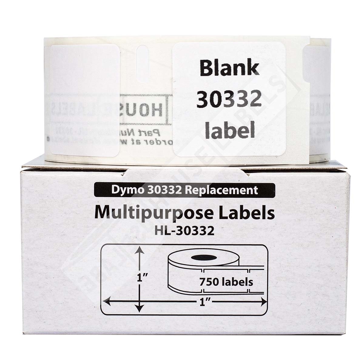 DYMO 30332 Labels Multipurpose Labels 1"x1"