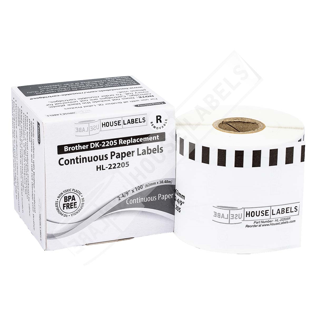 Brother DK 2205 Removable Adhesive