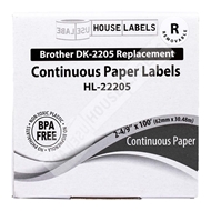 Picture of Brother DK-2205 REMOVABLE (6 Rolls – Shipping Included)