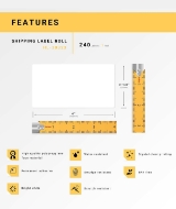 Picture of Dymo - 30323 Shipping Labels in Polypropylene