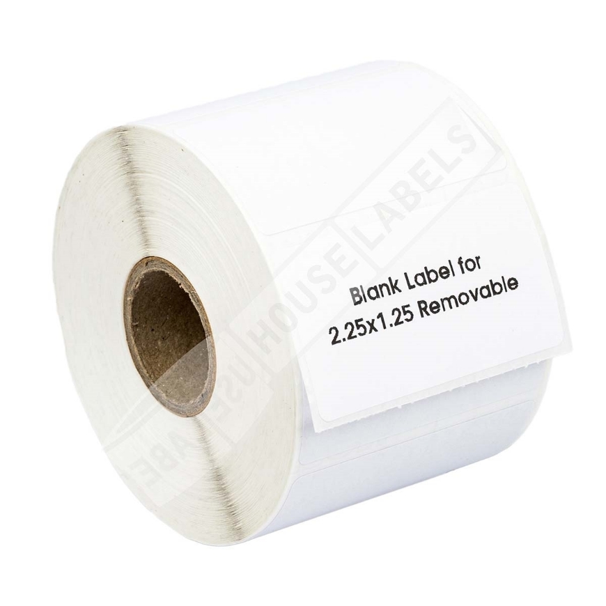 Picture of Zebra – 2.25 x 1.25 REMOVABLE (10 Rolls – Best Value)