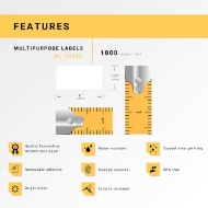 Picture of Dymo - 30333 Multipurpose Labels with Removable Adhesive