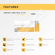 Picture of Dymo - 30299 Barbell-style Price Tag Labels in Polypropylene (8 Rolls – Best Value)