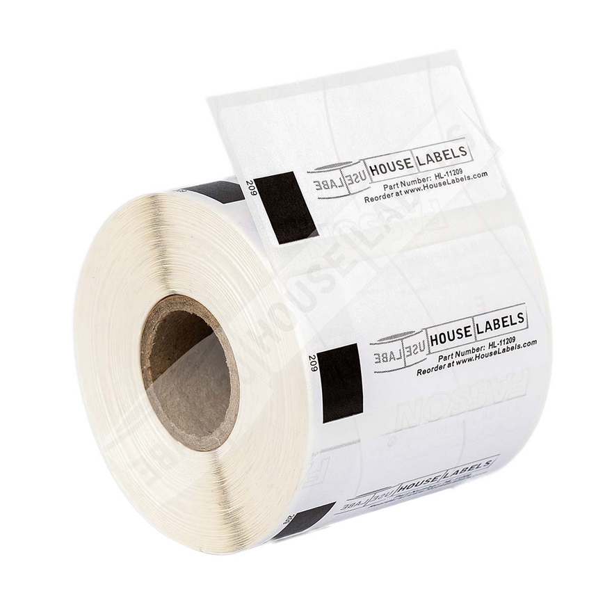 1.1”x2.4" Labels123 Brand-Compatible with Brother 1209 Address Barcode Labels 