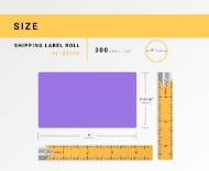 Picture of Dymo - 30256 LAVENDER Shipping Labels (50 Rolls – Best Value)