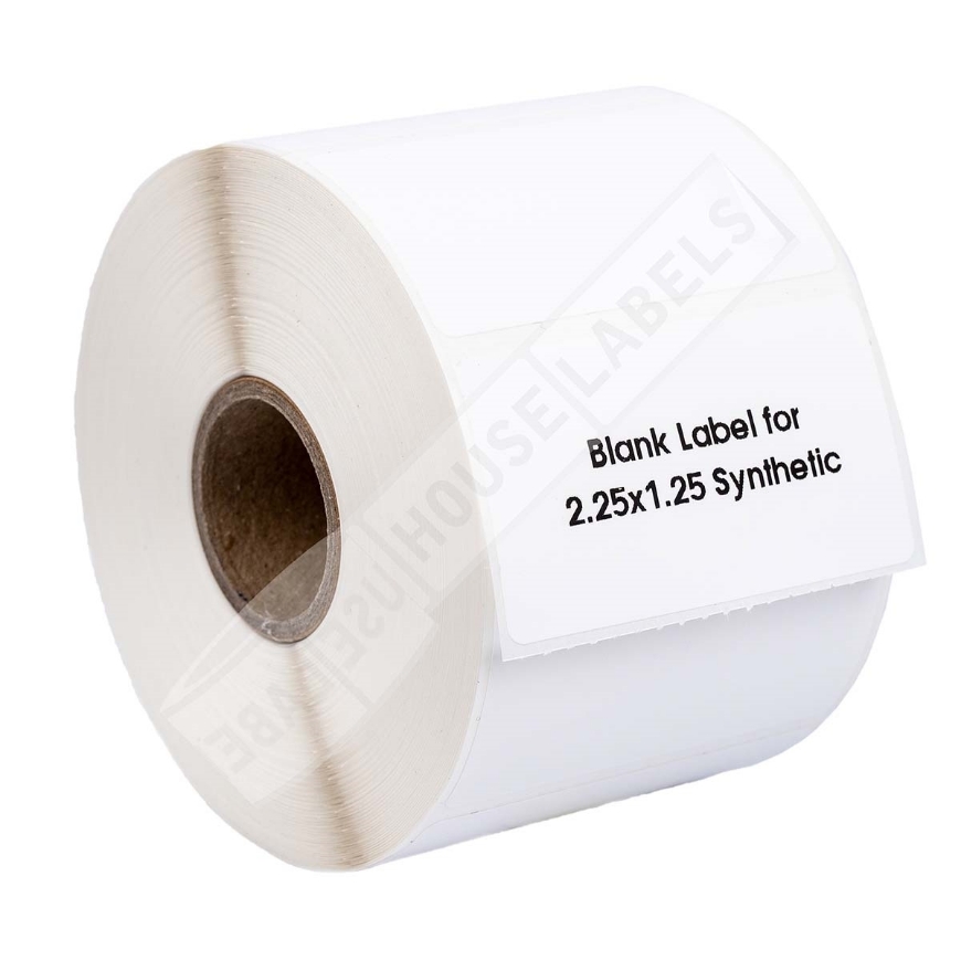 2.25 x 1.25 Polypropylene Weatherproof Direct Thermal Labels