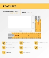 Picture of Zebra – 2.25 x 1.25-SYNTHETIC (20 Rolls – Best Value)