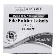 Picture of Dymo - 30277 File Folder 2-up Labels (22 Rolls – Best Value)