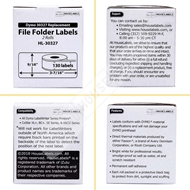 Picture of Dymo - 30327 File Folder Labels (84 Rolls – Shipping Included)