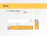 Picture of Dymo - 30327 File Folder Labels