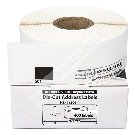 WHITE ROLL 102MM X 30M CONTINUOUS DIRECT THERMAL LABELS BROTHER ZEBRA BROTHER 