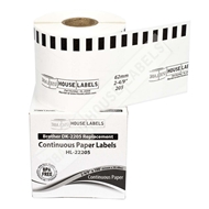 Picture of Brother DK-2205 (6 Rolls + Reusable Cartridge– Shipping Included)