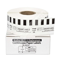 Picture of Brother DK-2210 (12 Rolls + Reusable Cartridge– Best Value)