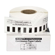 Picture of Brother DK-2214 (100 Rolls + 2 Reusable Cartridges – Best Value)