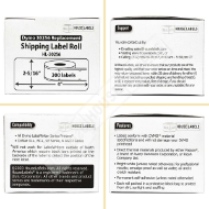 Picture of Dymo - 30256 Shipping Labels in Polypropylene (25 Rolls – Best Value)