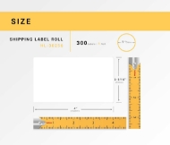 Picture of Dymo - 30256 Shipping Labels in Polypropylene (34 Rolls – Best Value)