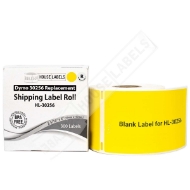 Picture of Dymo - 30256 YELLOW Shipping Labels with Removable Adhesive