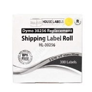 Picture of Dymo - 30256 YELLOW Shipping Labels with Removable Adhesive (8 Rolls – Best Value)