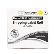 Picture of Dymo - 30256 YELLOW Shipping Labels with Removable Adhesive (34 Rolls – Best Value)