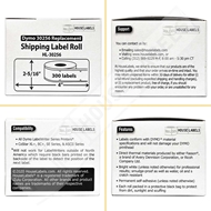 Picture of Dymo - 30256 YELLOW Shipping Labels with Removable Adhesive (34 Rolls – Best Value)