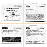 Picture of Dymo - 30256 RED Shipping Labels with Removable Adhesive