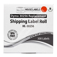 Picture of Dymo - 30256 RED Shipping Labels with Removable Adhesive (18 Rolls – Best Value)