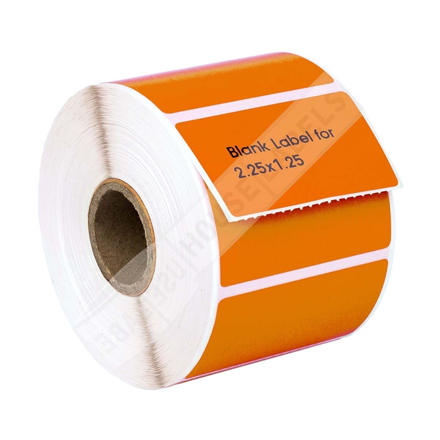 Picture of Zebra – 2.25 x 1.25 ORANGE (16 Rolls – Shipping Included)