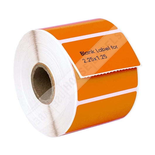 Picture of Zebra – 2.25 x 1.25 ORANGE (20 Rolls – Shipping Included)
