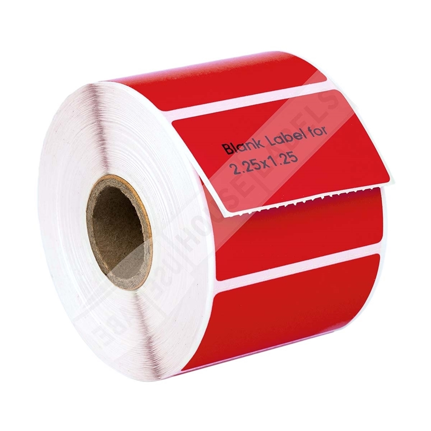 Picture of Zebra – 2.25 x 1.25 RED (20 Rolls – Best Value)