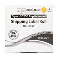 Picture of Dymo - 30256 ORANGE Shipping Labels with Removable Adhesive (34 Rolls – Best Value)