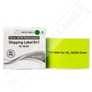 Picture of Dymo - 30256 GREEN Shipping Labels with Removable Adhesive (8 Rolls – Shipping Included)