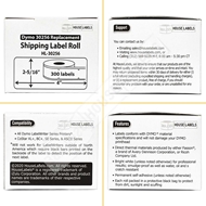 Picture of Dymo - 30256 GREEN Shipping Labels with Removable Adhesive (8 Rolls – Best Value)