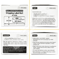 Picture of Dymo - 30256 BLUE Shipping Labels with Removable Adhesive