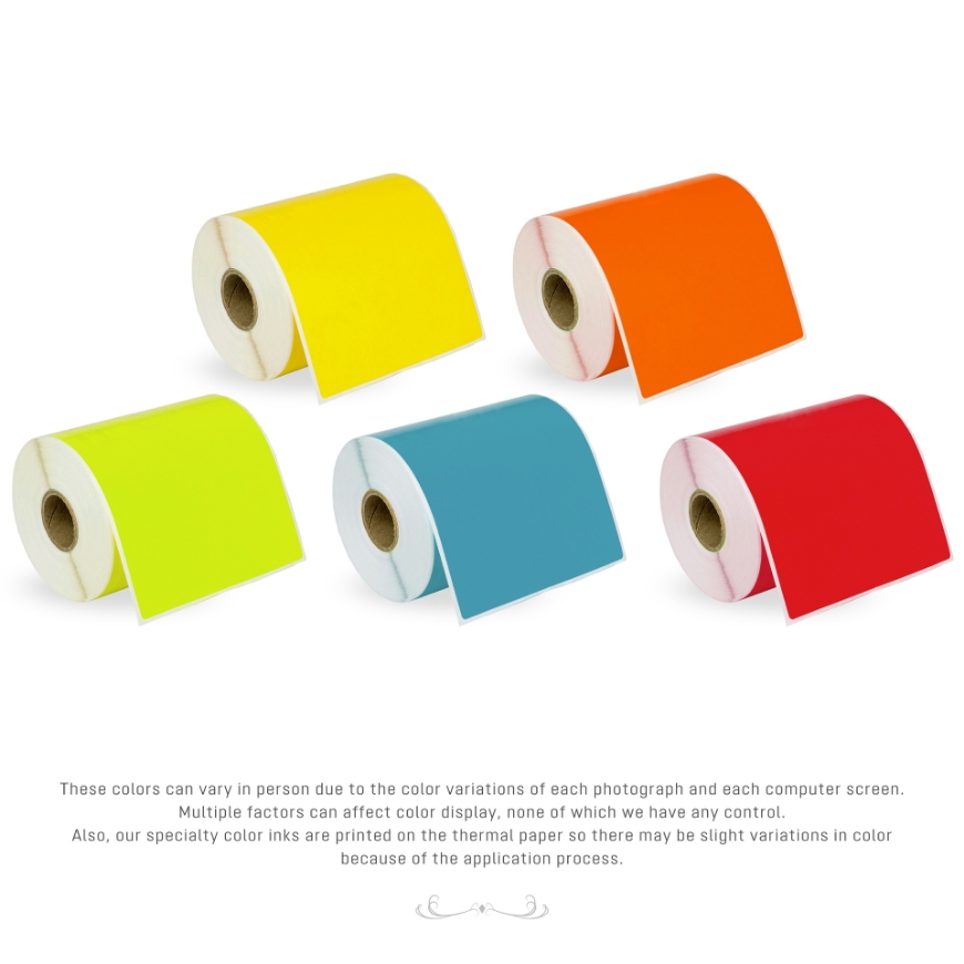 Picture of Dymo - 1744907 Color Combo Pack (4 Rolls - Your Choice - Yellow, Green, Blue, Orange, Red) with Best Value