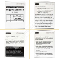 Picture of Dymo - 1744907 BLUE Shipping Labels (19 Rolls - Best Value)