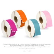 Picture of Dymo - 30252 Color Combo Pack (4 Rolls - Your Choice - Blue, Green, Orange, Pink, Purple, Red and Yellow) with Best Value