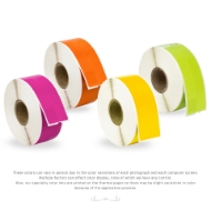 Picture of Dymo - 30252 Color Combo Pack (4 Rolls - Your Choice - Blue, Green, Orange, Pink, Purple, Red and Yellow) with Best Value