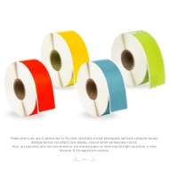 Picture of Dymo - 30252 Color Combo Pack (52 Rolls - Your Choice - Blue, Green, Orange, Pink, Lavender, Red and Yellow) with Best Value