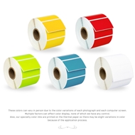 Picture of Zebra – 2.25 x 1.25 COMBO PACK (16 Rolls –Your Choice BLUE, GREEN, YELLOW, RED, ORANGE, LAVENDER– Best Value)
