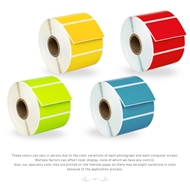 Picture of Zebra – 2.25 x 1.25 COMBO PACK (20 Rolls –Your Choice BLUE, GREEN, YELLOW, RED, ORANGE, LAVENDER– Best Value)