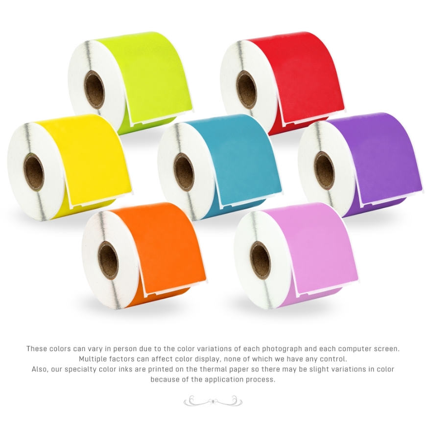 Picture of Dymo - 30256 Color Combo Pack (12 Rolls - Your Choice - Blue, Green, Orange, Pink, Lavender, Red and Yellow) with Shipping Included