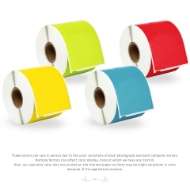 Picture of Dymo - 30256 Color Combo Pack (25 Rolls - Your Choice - Blue, Green, Orange, Pink, Lavender, Red and Yellow) with Best Value