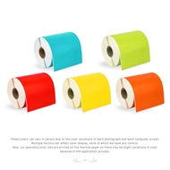 Picture of Zebra – 4 x 6 COMBO PACK (4 Rolls – Your Choice – BLUE, GREEN, YELLOW, RED, ORANGE – Shipping Included)